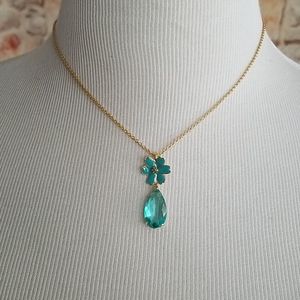 New kate spade Blue Stone Flower Pendant